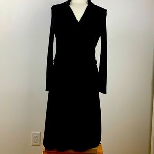 Black wrap around dress by Phase Eight